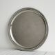 Round metal mirror tray