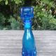 Carafe in the shape of a dog in vintage Empoli blue glass