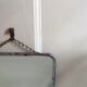 Vintage french barbershop mirror 19x24cm