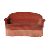 Velvet sofa bench