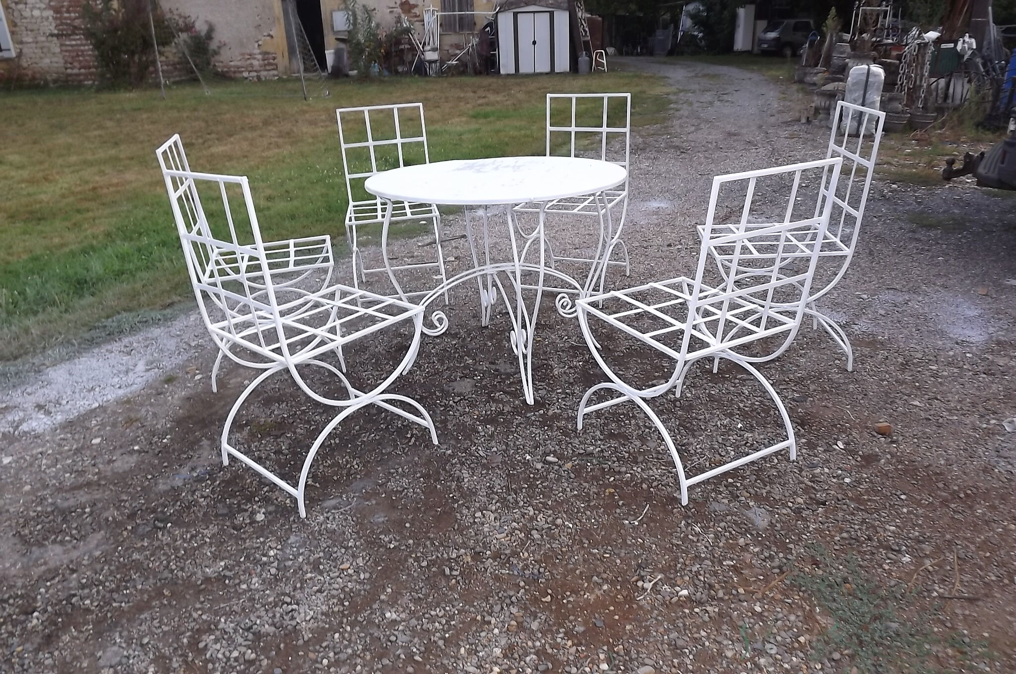 Iron garden furniture
