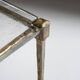 Bronze and glass coffee table, Lothar Klute, 1980s