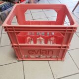 Evian bottle rack