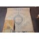 Vintage Turkish Oushak Handmade Wool Runner 89x344