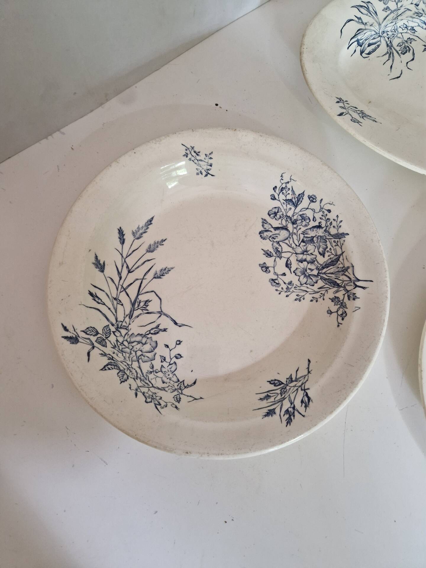 Lot De 3 Plat Terre De Fer