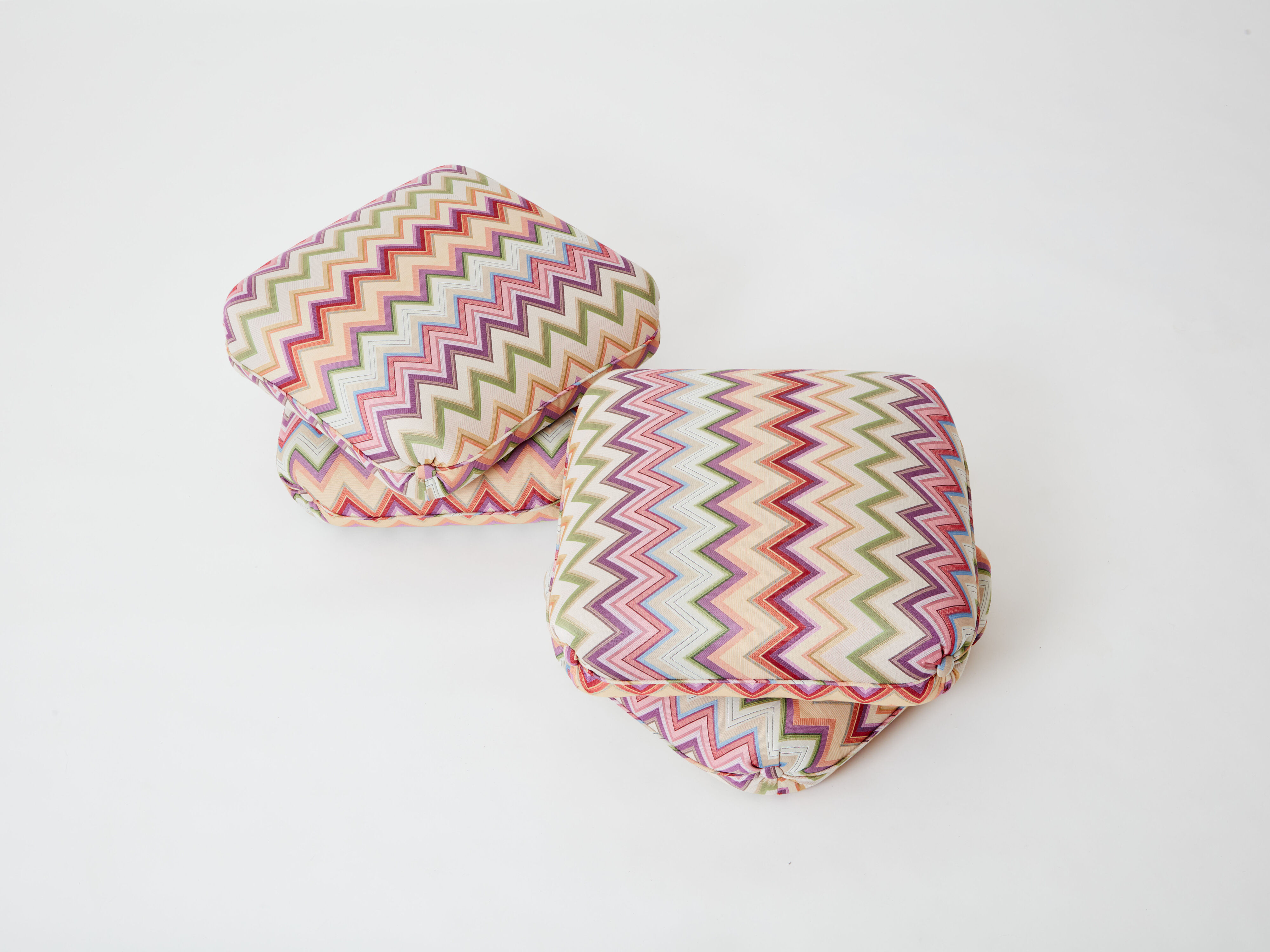 Paire de poufs 1970