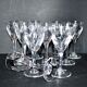 Saint-louis set of 10 white wine glasses in cut crystal vic 1930 13cm