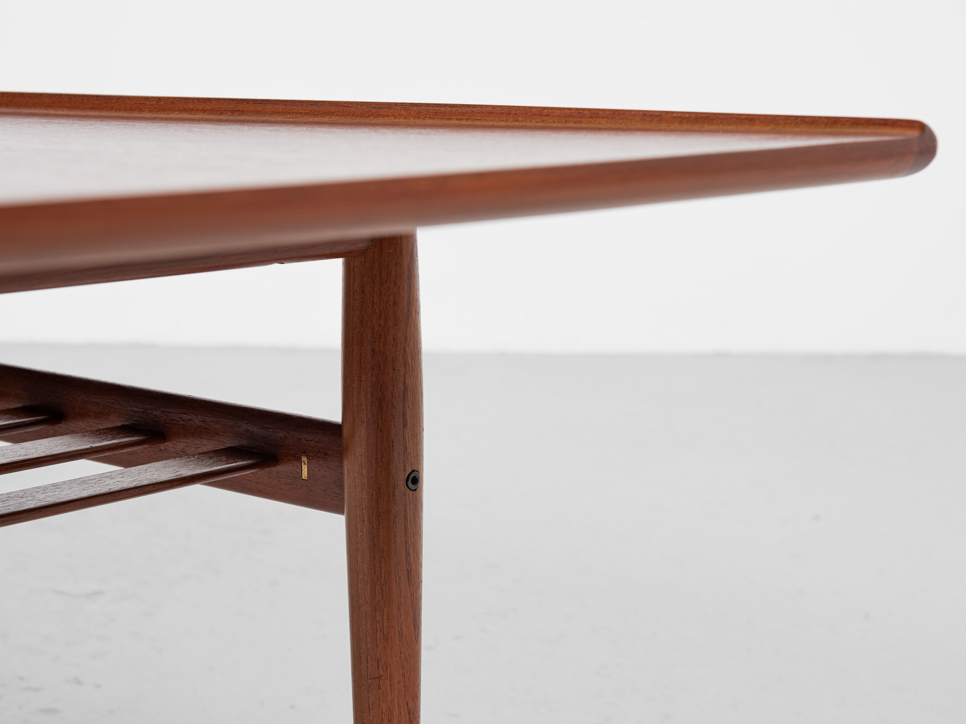 Midcentury Danish large coffee table in teak by Grete Jalk for Glostrup 1960s