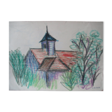Signed drawing to frame