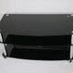 True vintage roll phono chest of drawers sideboard glass shelf 80s