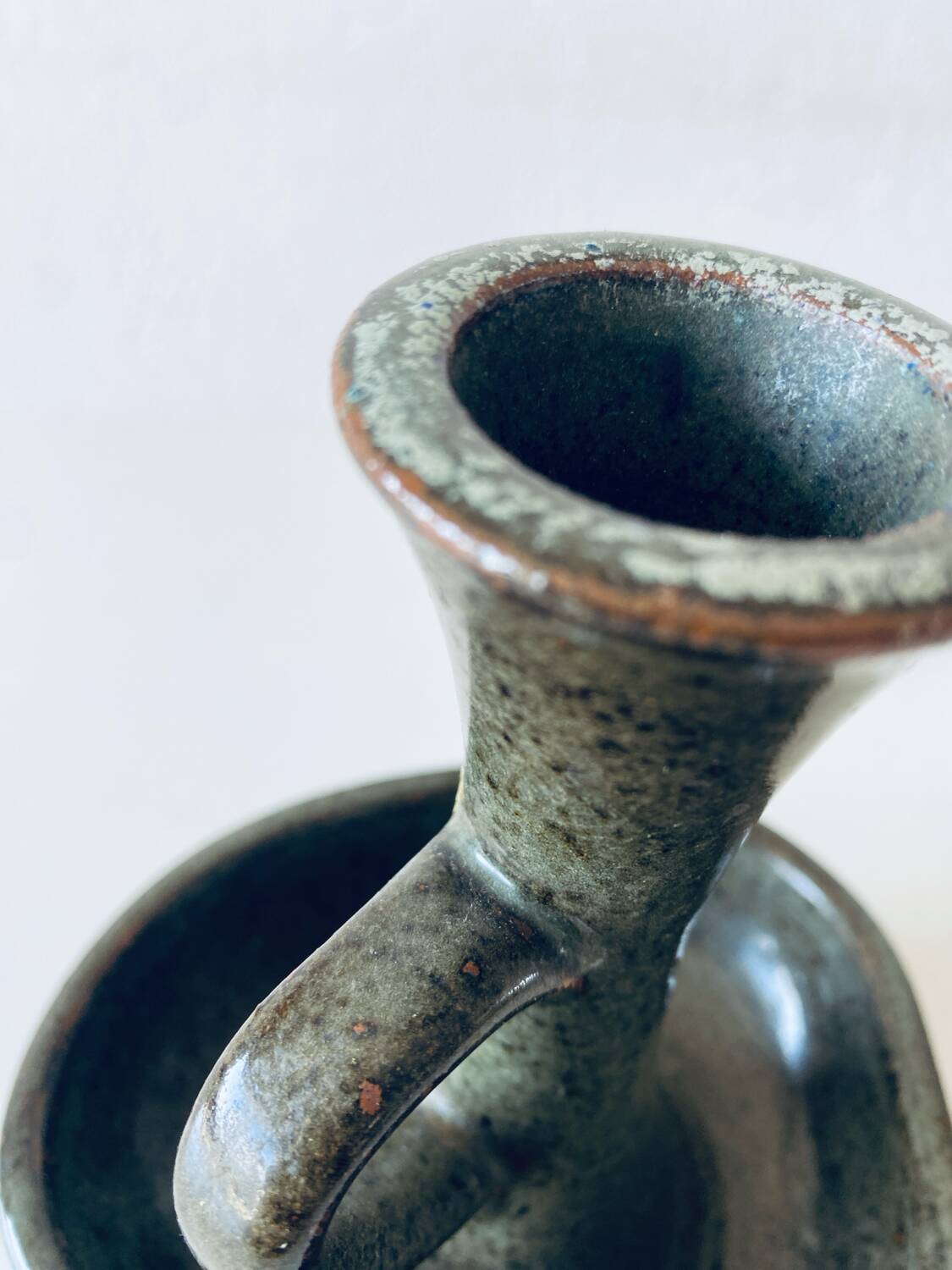 Stoneware candle holder