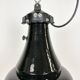 Industrial Black Enamel Bauhaus Pendant Lamp, 1930s