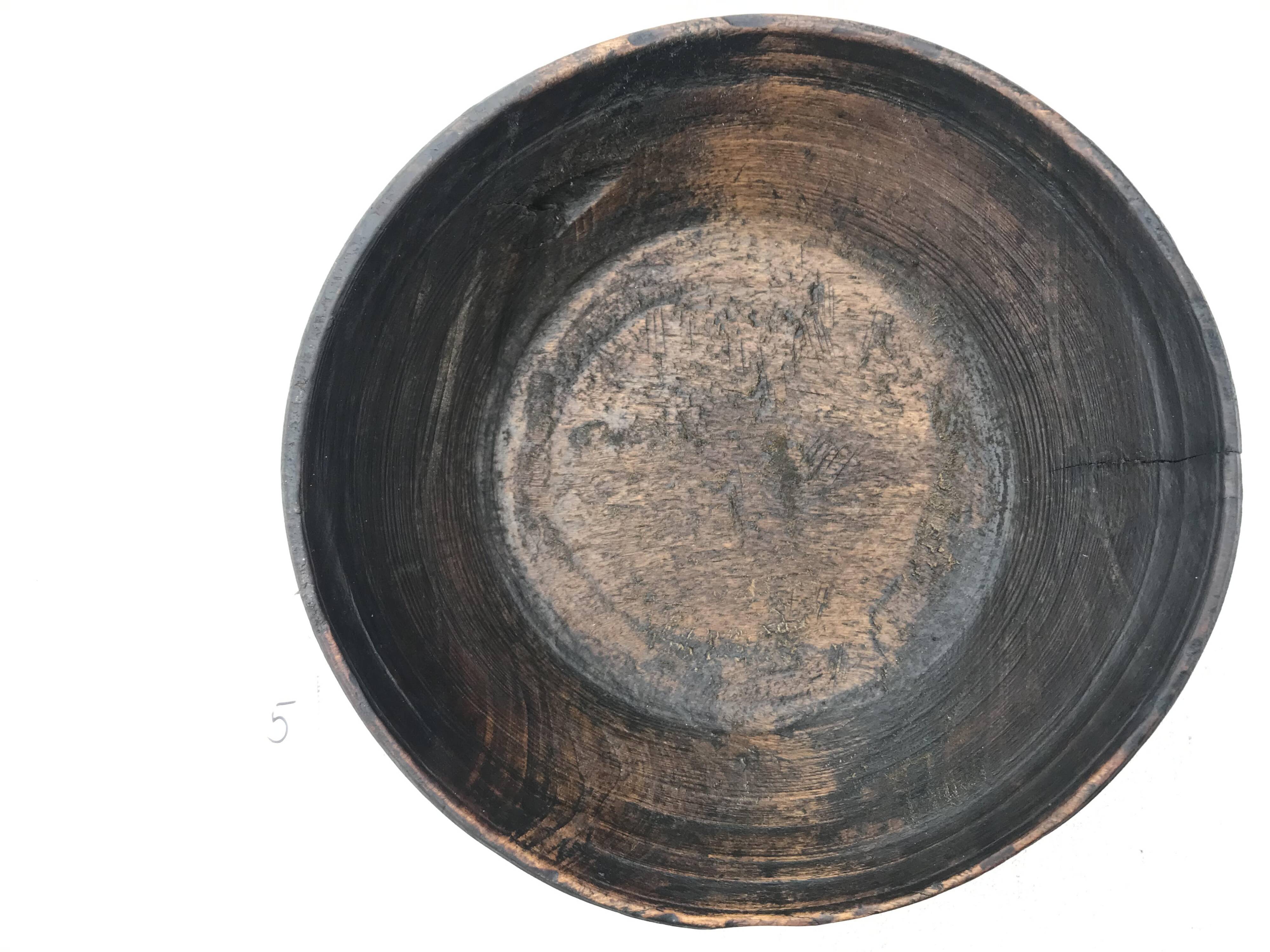 Antique wooden bowl