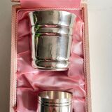 Silver-plated glass and napkin ring by UDNER