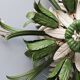 Vintage ceiling lamp, floral design, 1980s, Italy