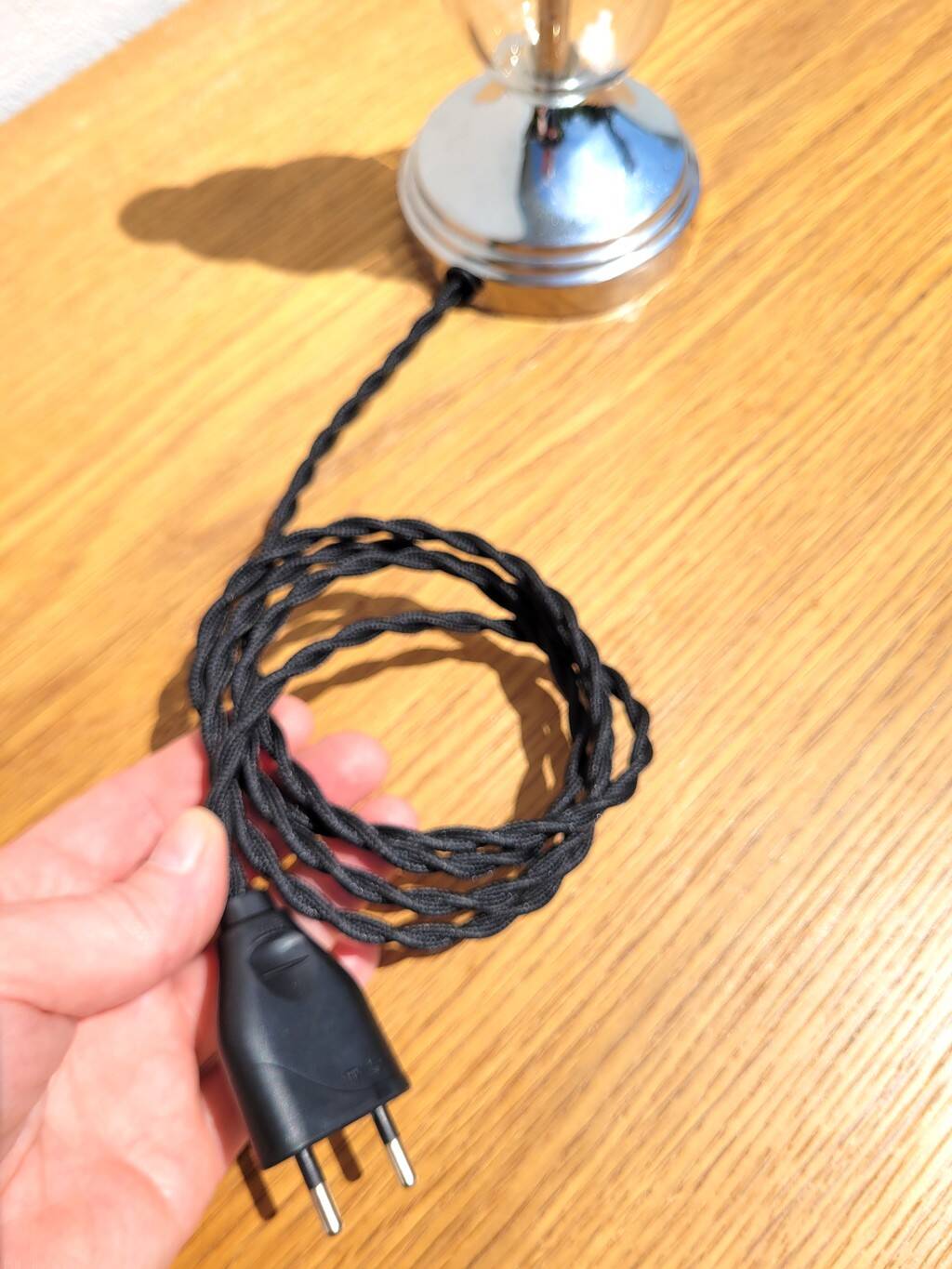 Chrome lamp base and glass balls dlg J. Adnet