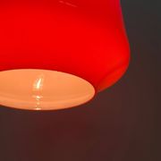 Orange glass pendant lamp Polam-Pila, 1970s.
