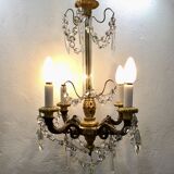 Lustre 4 lumières en bronze Napoléon III