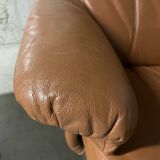 Unico leather armchair and ottoman