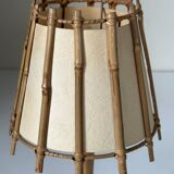 Vintage rattan lamp from the 60s