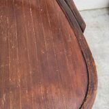 Office chair signed Baumann bistro style curved wood - 1930s