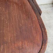 Office chair signed Baumann bistro style curved wood - 1930s