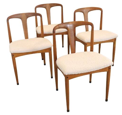 Set van 4 Johannes Anders voor Uldum Juliane stoelen 'Dyrepark'