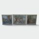 Set of Five Art Nouveau Decorative Panels. Allegory. French Work.