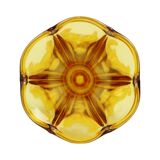 Petit Vase Luxval Ambre Américain 1935 VSL Art Déco