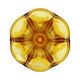Small Luxval Vase Amber Américain 1935 VSL Art Deco