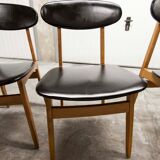 Set of 6 chairs Scandinavian oval back