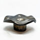 Ceramic, hand-formed candlestick, Czech Republic, 1992.