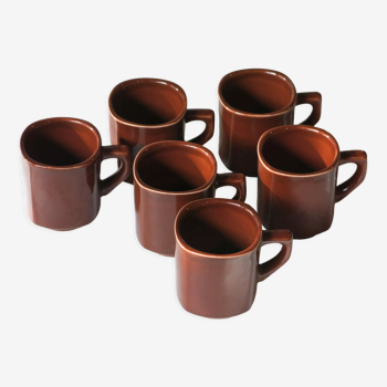 6 espresso cups from Sarreguemines France