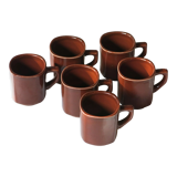 6 espresso cups from Sarreguemines France