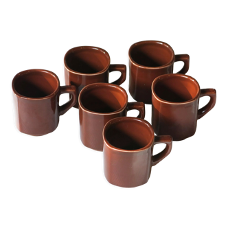 6 espresso cups from Sarreguemines France