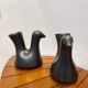 Pair of pitchers vases "Cocottes" ceramic Josephine Baker