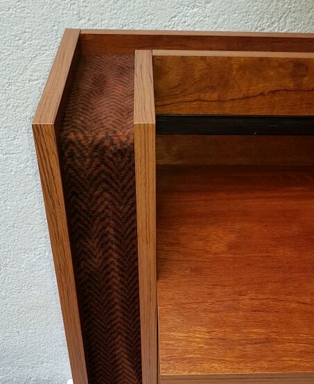 Dresser round mirror 70's