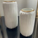 Duo de vases vintage en céramique émaillée années 70