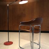 Vintage leather and chrome chair circa 1970