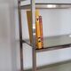 Chrome shelf and smoked glass 70s