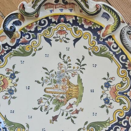 Desvres earthenware plate - Model 1709