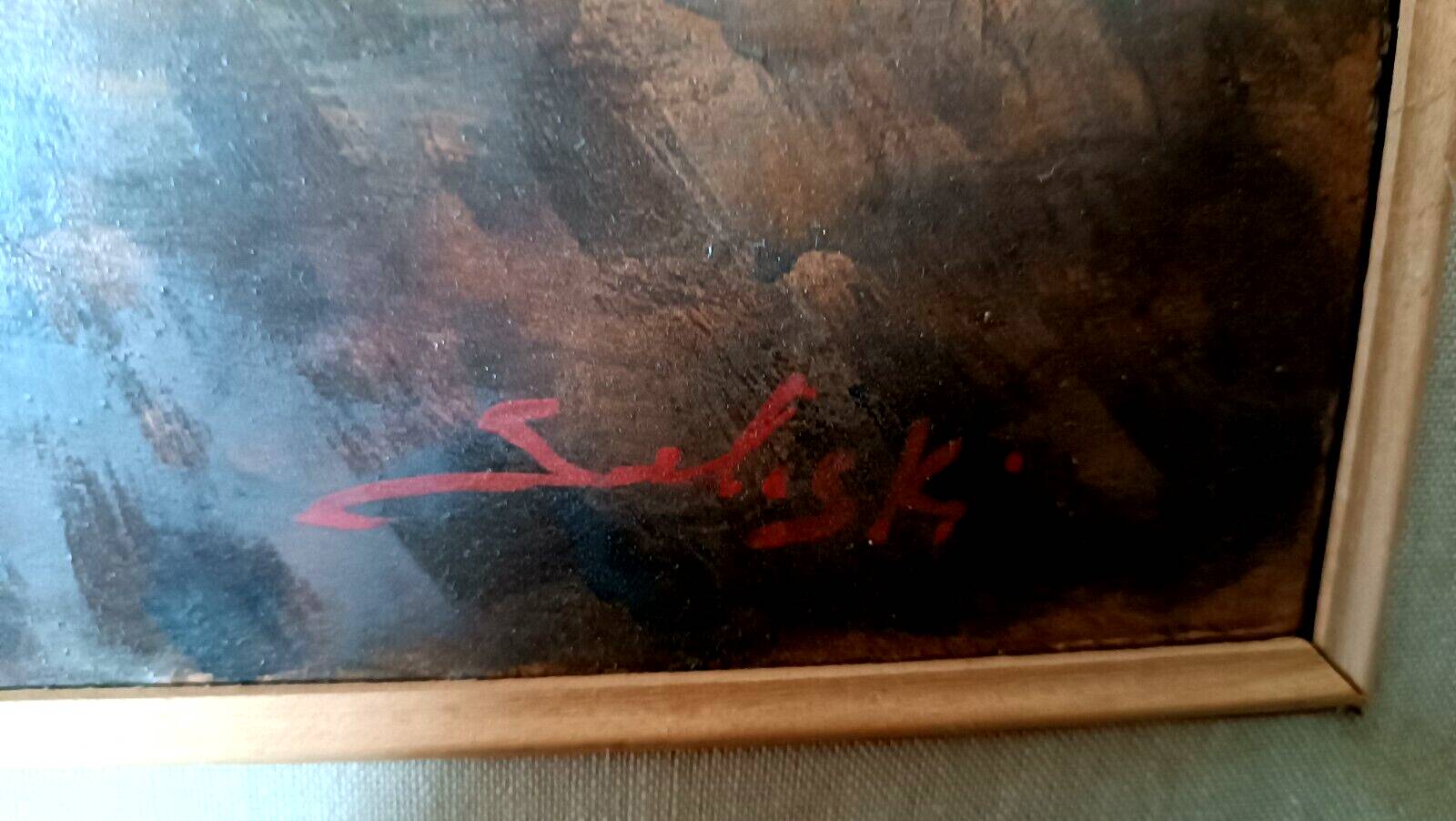 Figure painting domenico seloski (1924-1981) post-macchiaiolo