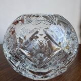 Cut crystal round vase – circa 1950