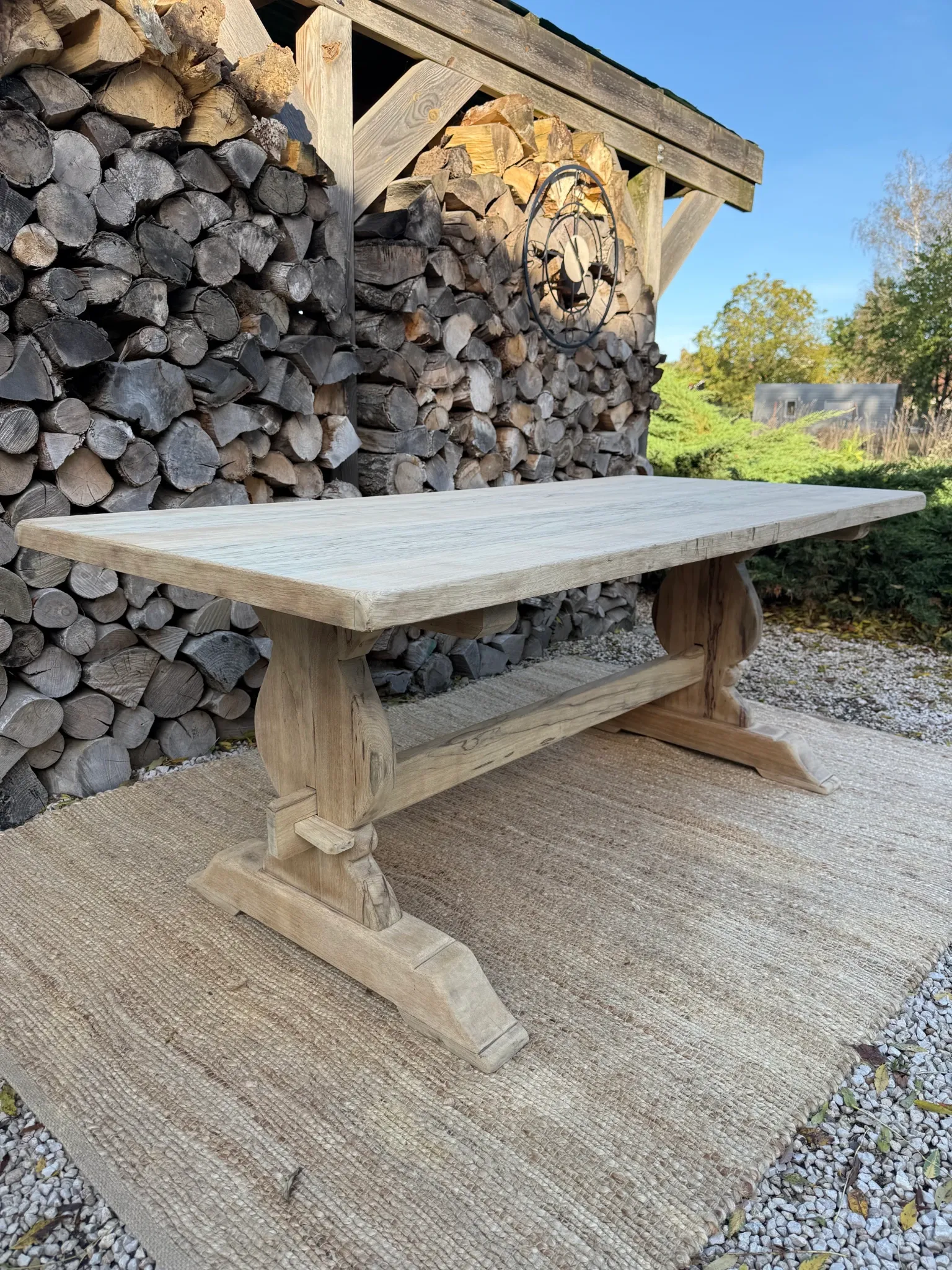 Table monastère 188cm frêne massif
