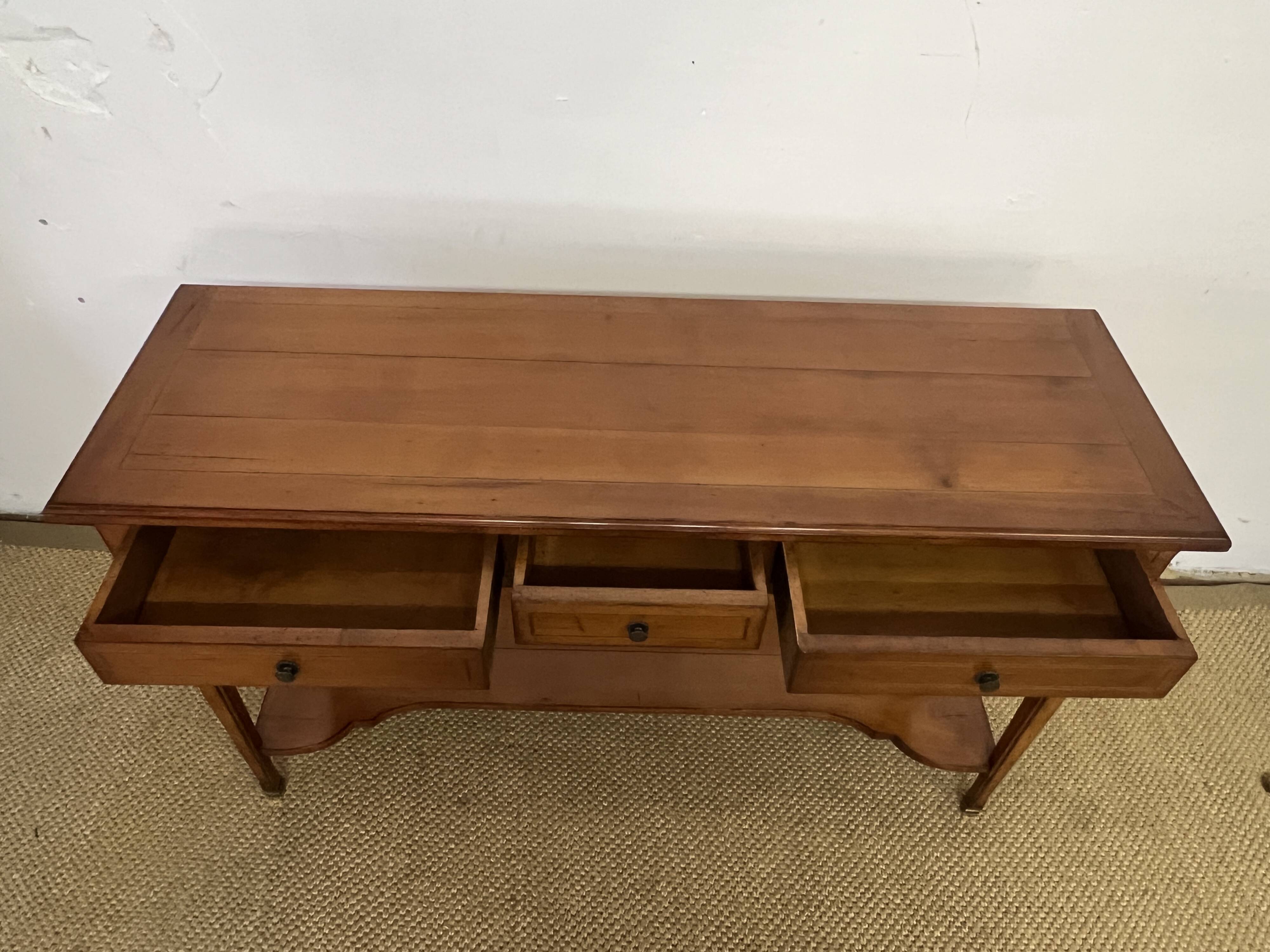 Console / server in Louis XV style cherry wood