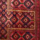Vintage Baluch prayer rug in wool, Afghanistan 1940s.
