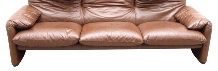 Maralunga Cassina leather sofa