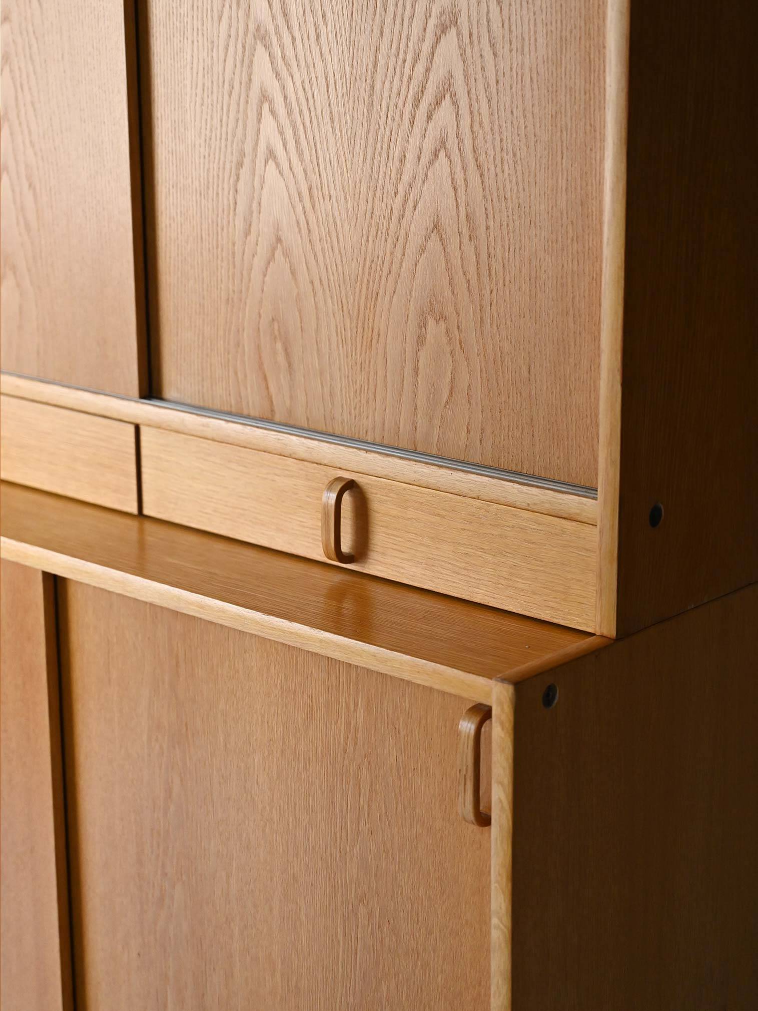 Vintage Scandinavian oak bookcase by Bodafors