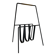 Modernist magazine rack French work 1950 in iron and brass