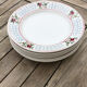 Ensemble de 7 assiettes plates christiane sarreguemines et digoin
